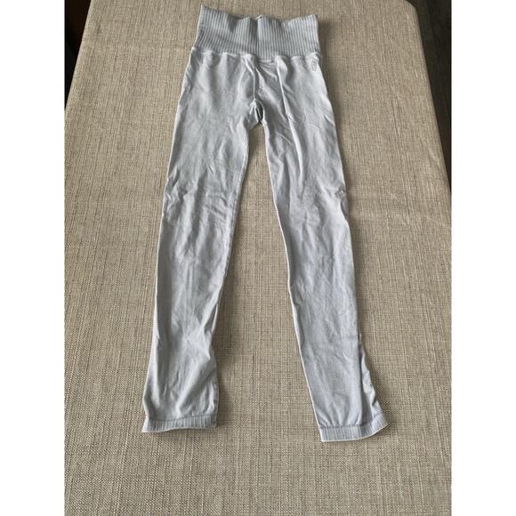 Free People Movement Ribbed Heather Gray Leggings XS S P - Picture 1 of 7